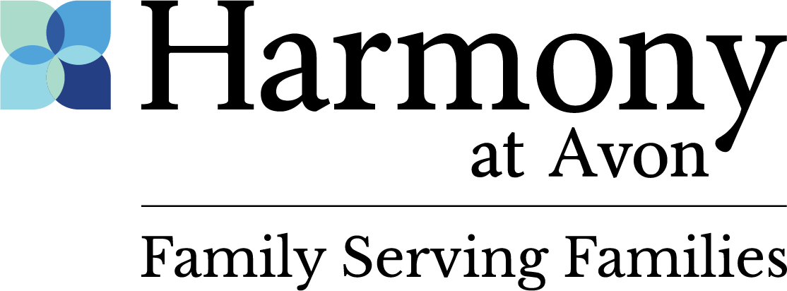 Abstract blue and teal overlapping petal logo