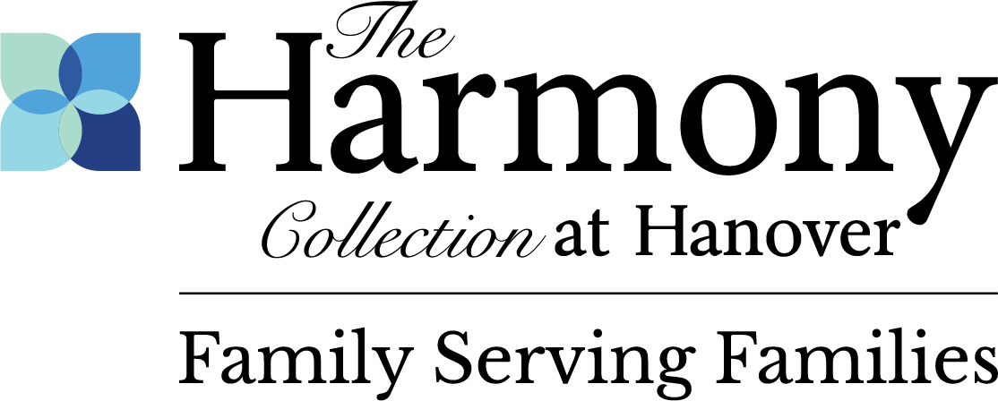 Abstract blue and teal overlapping petal logo