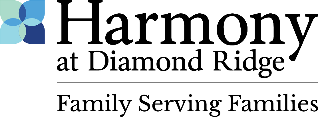 Abstract blue and teal floral logo design