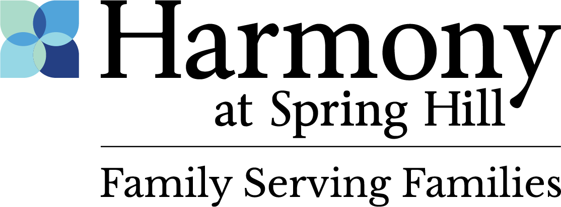 Abstract blue and teal flower-like logo design