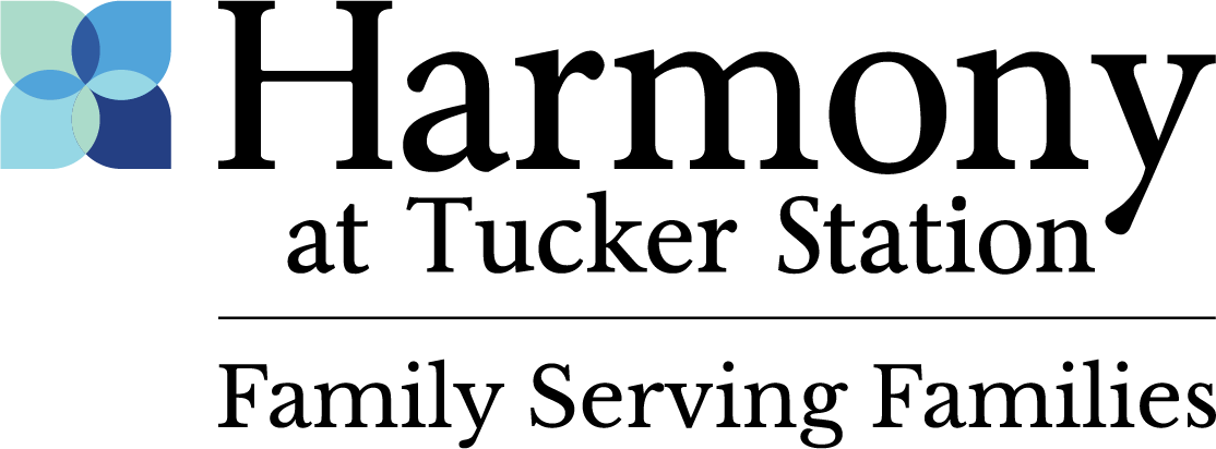 Abstract blue and teal flower logo